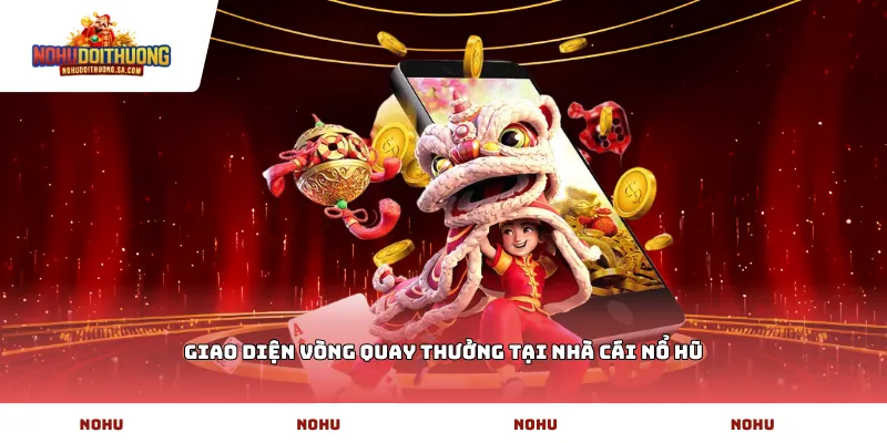 Giao diện vòng quay thưởng tại nhà cái Nổ Hũ